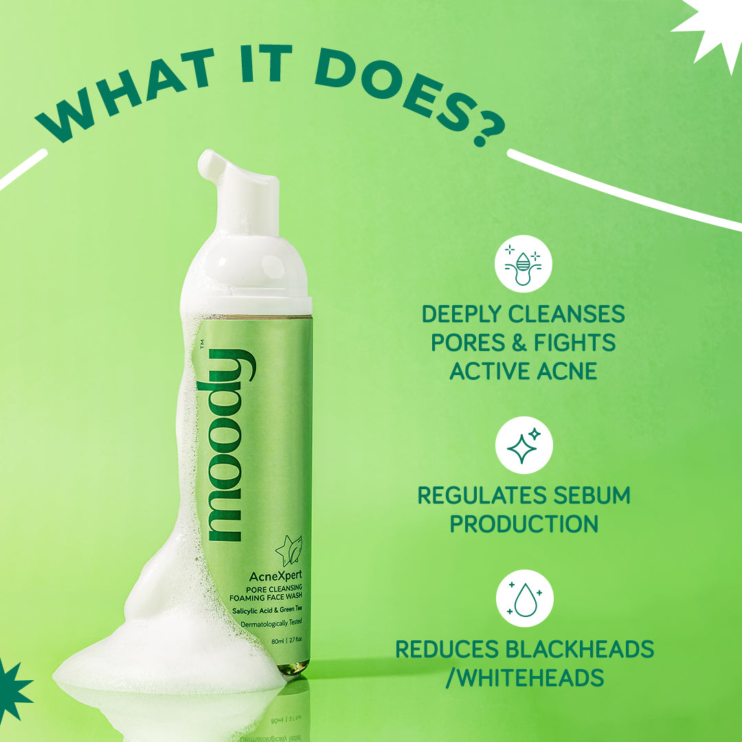 AcneXpert Foaming Face Wash  Salicylic Acid & Green Tea