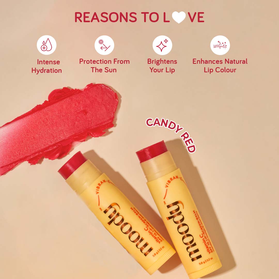 Vitamin C SPF 15 Tinted Lip Balm - Candy Red