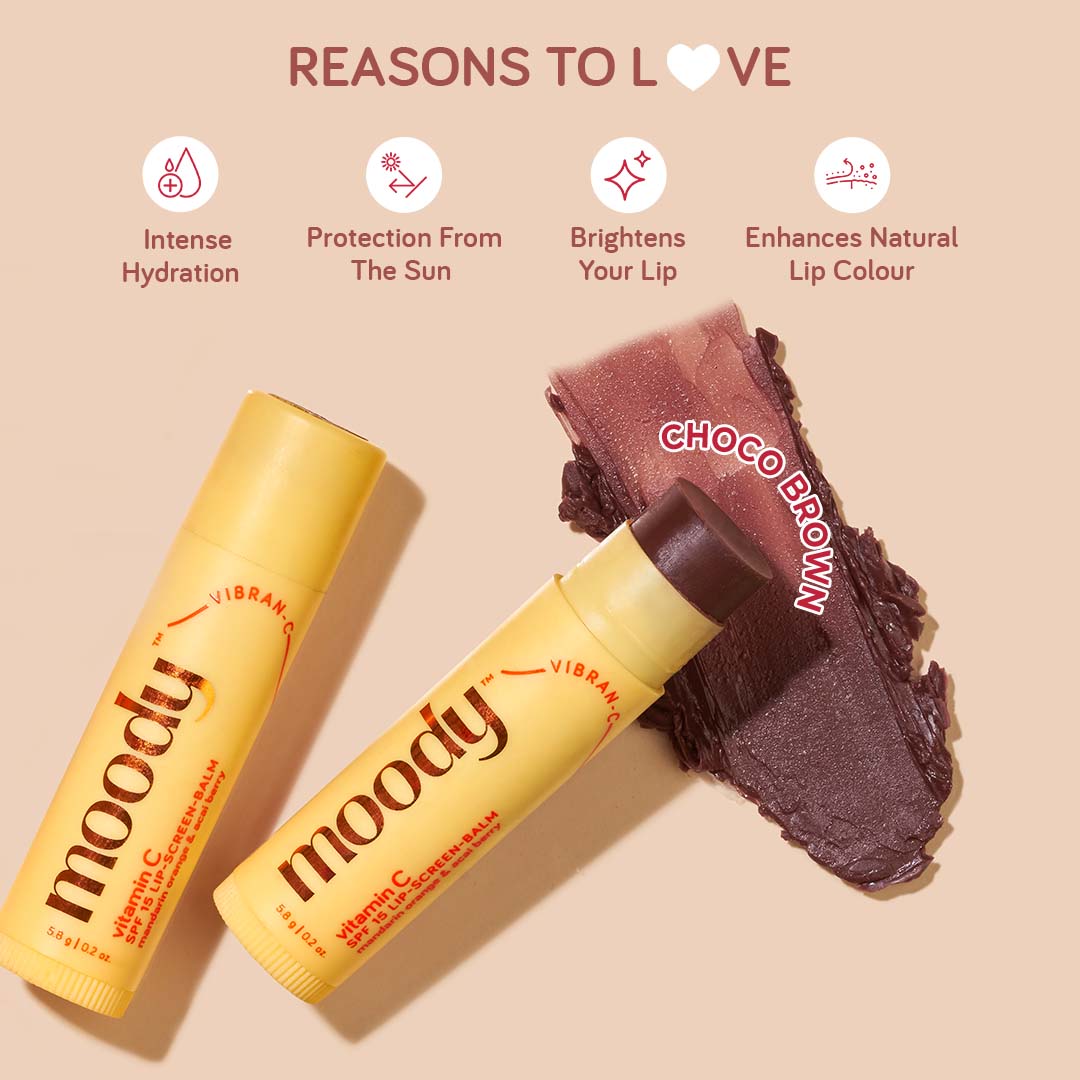 Vitamin C SPF 15 Tinted Lip Balm - Choco Brown