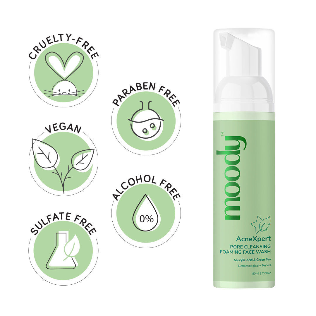 AcneXpert Foaming Face Wash  Salicylic Acid & Green Tea
