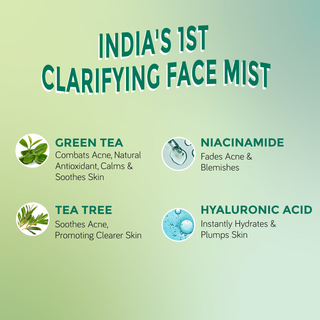 AcneXpert Skin Clarifying Face Mist With Green Tea & Niacinamide