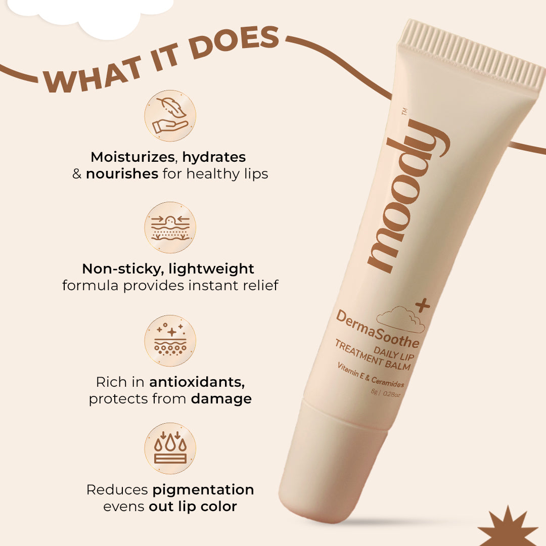 DermaSoothe Daily Lip Treatment Balm with Vitamin E & Ceramide