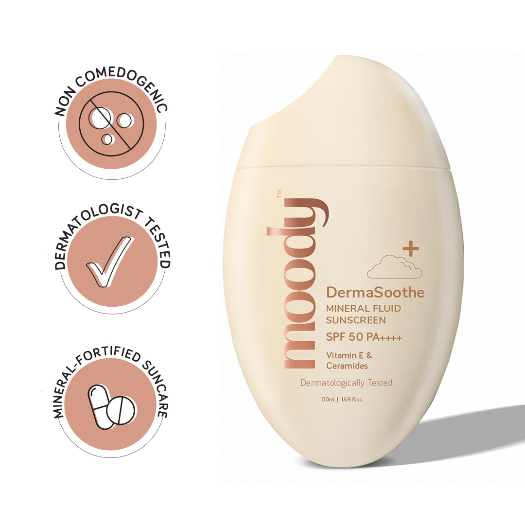 DermaSoothe Sunscreen SPF 50 PA++++ Mineral with Ceramides & Rice
