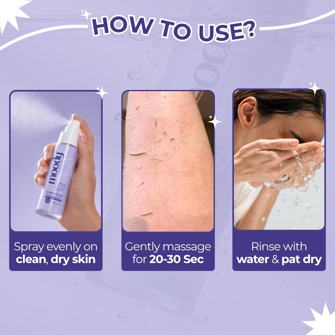 Detan Dash Face Exfloliating Mist