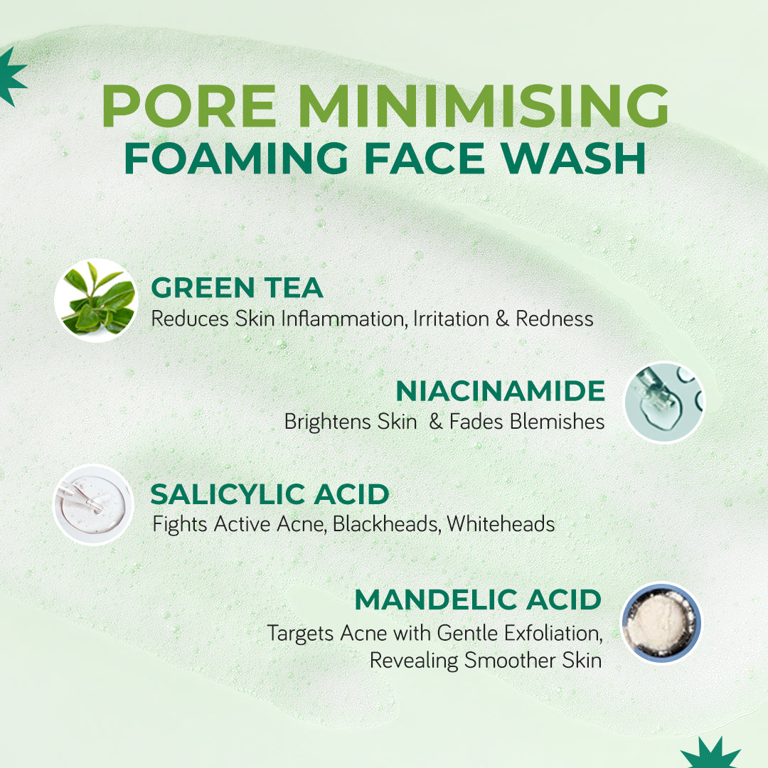 AcneXpert Foaming Face Wash  Salicylic Acid & Green Tea