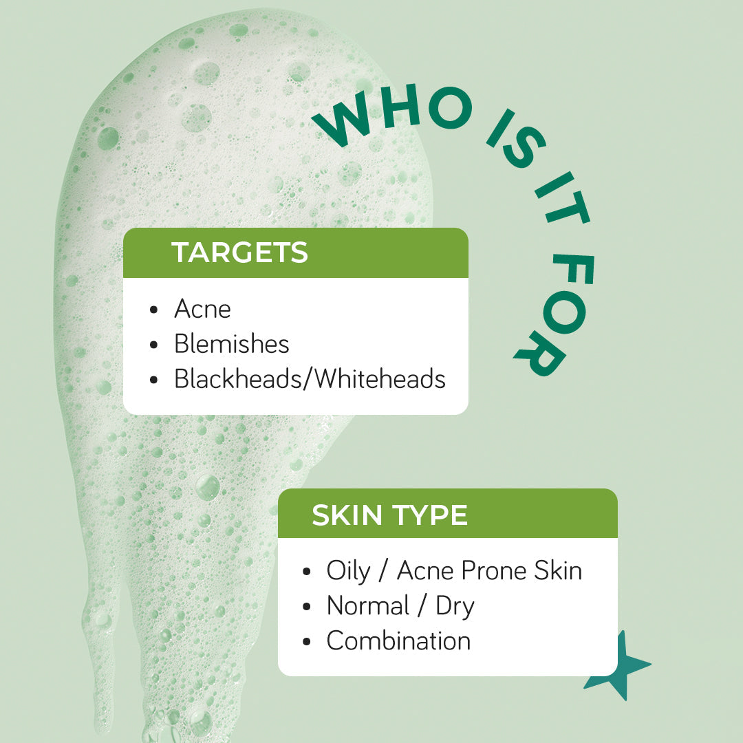 *AcneXpert Foaming Face Wash  Salicylic Acid & Green Tea