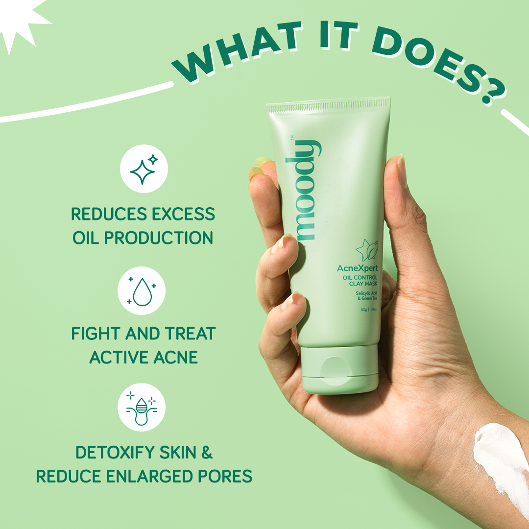 AcneXpert Oil Control Clay Mask with Salicylic Acid & Green Tea