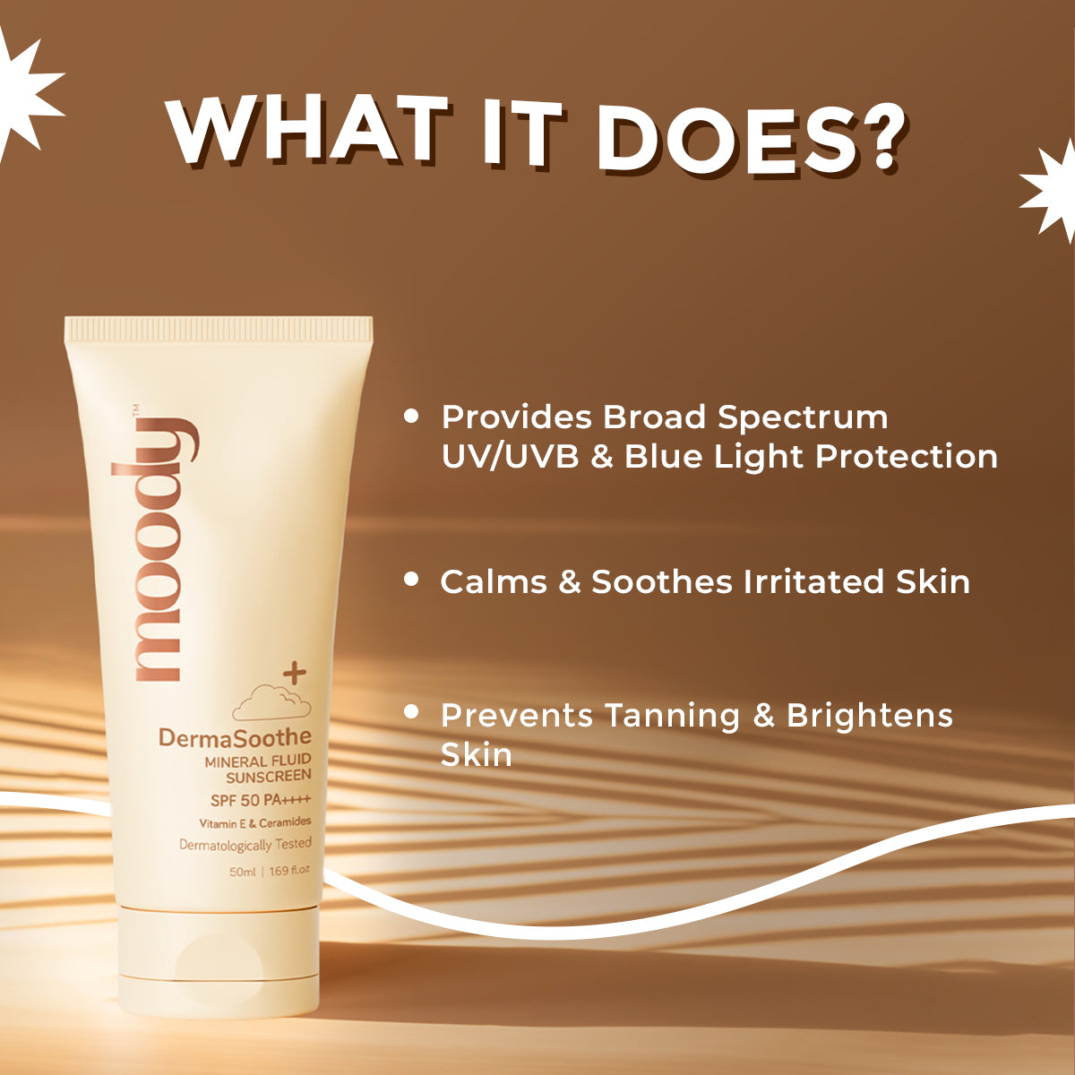 DermaSoothe Sunscreen SPF 50 PA++++ Mineral with Ceramides & Rice