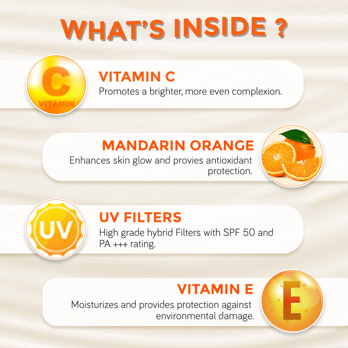 *Vitamin C Hydrating Fluid Sunscreen SPF 50 PA +++