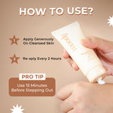 DermaSoothe Sunscreen SPF 50 PA++++ Mineral with Ceramides & Rice