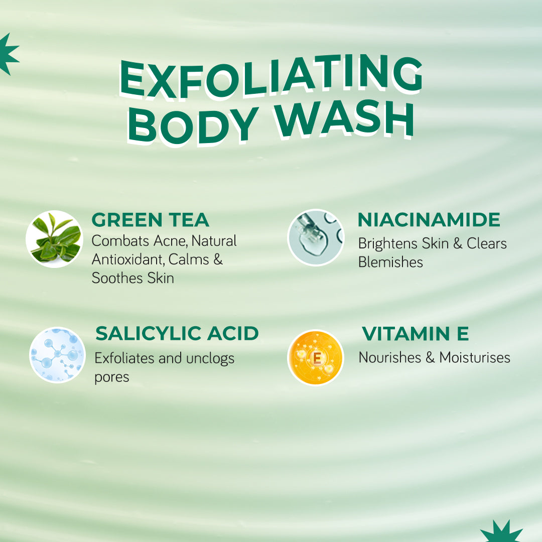 AcneXpert Body Wash with Salicylic Acid & Green Tea