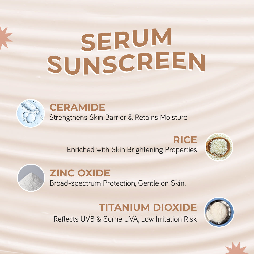 SensiSoothe Sunscreen SPF 50 PA++++ Mineral with Ceramides & Rice